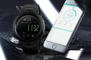 SKMEI   Calorie Stap Bluetooth Horloge Waterdicht Smartwatch  Voor Ios Android Telefoon