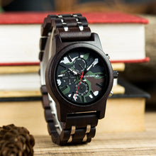 Afbeelding in Gallery-weergave laden, Bamoo Hout Army Chrono