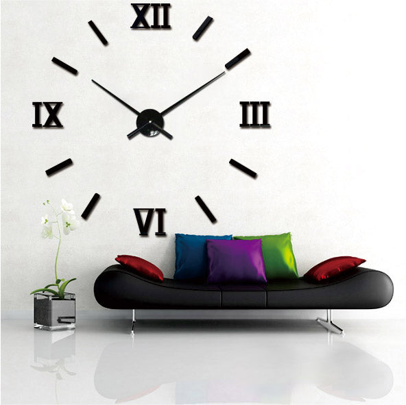 2015 new 3D Fashion Design Large Wall Clock Home Decor Diy Clock